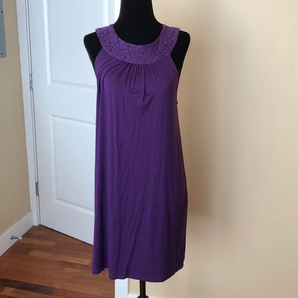 Maiko Shift Dress with Lace detail